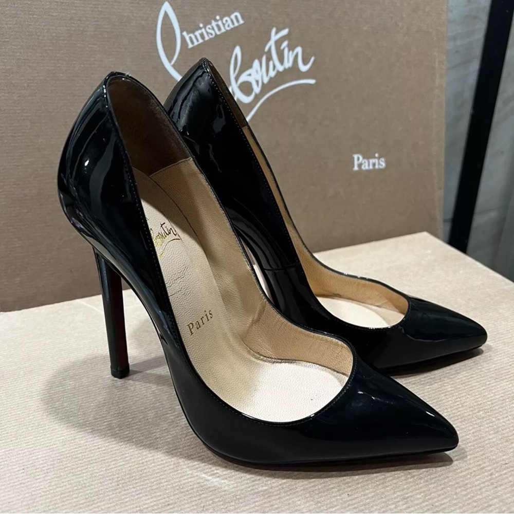 Christian Louboutin Black Patent Leather Heels